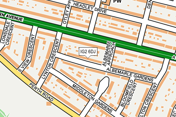 IG2 6DJ map - OS OpenMap – Local (Ordnance Survey)