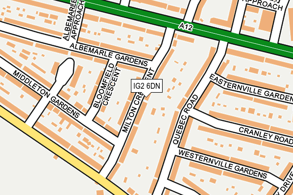 IG2 6DN map - OS OpenMap – Local (Ordnance Survey)
