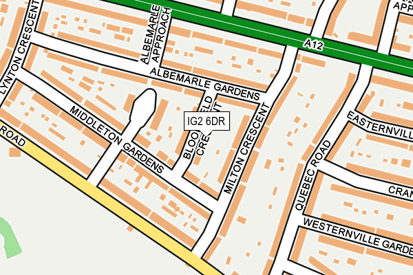 IG2 6DR map - OS OpenMap – Local (Ordnance Survey)