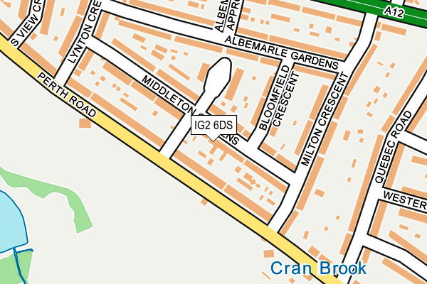 IG2 6DS map - OS OpenMap – Local (Ordnance Survey)