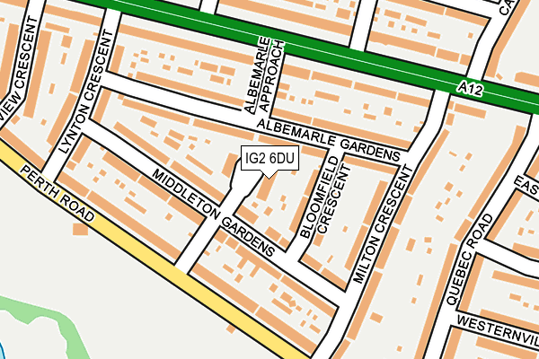 IG2 6DU map - OS OpenMap – Local (Ordnance Survey)