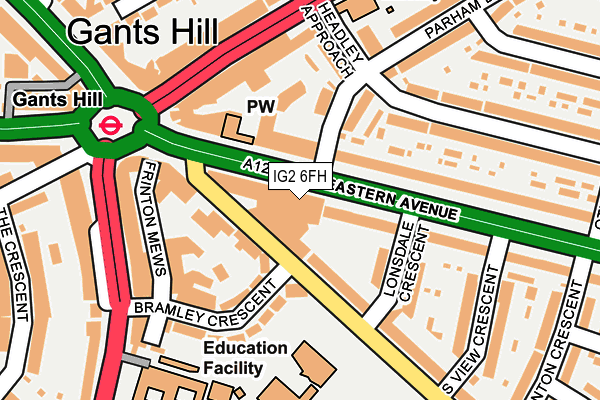 IG2 6FH map - OS OpenMap – Local (Ordnance Survey)