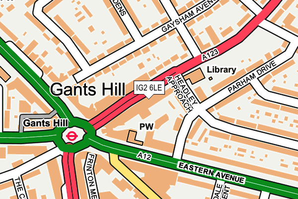 IG2 6LE map - OS OpenMap – Local (Ordnance Survey)