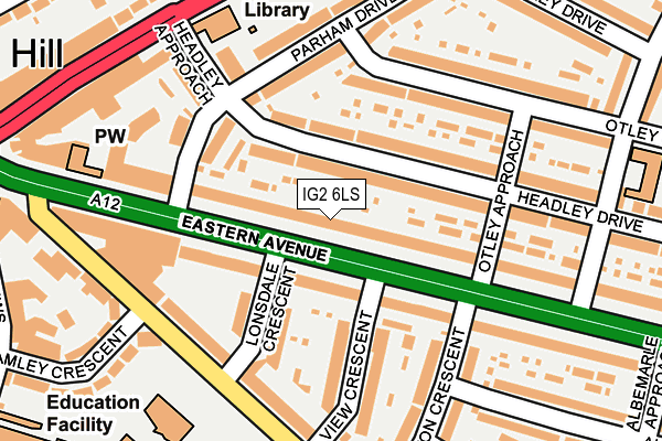 IG2 6LS map - OS OpenMap – Local (Ordnance Survey)