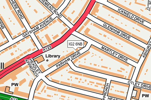 IG2 6NB map - OS OpenMap – Local (Ordnance Survey)