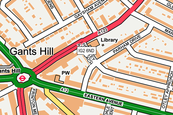 IG2 6ND map - OS OpenMap – Local (Ordnance Survey)