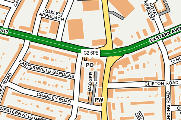 IG2 6PE map - OS OpenMap – Local (Ordnance Survey)