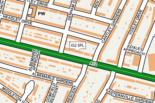 IG2 6PL map - OS OpenMap – Local (Ordnance Survey)
