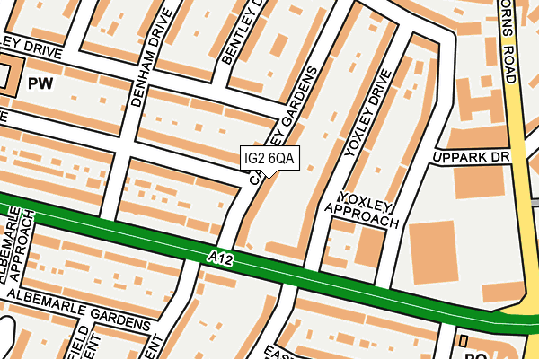 IG2 6QA map - OS OpenMap – Local (Ordnance Survey)