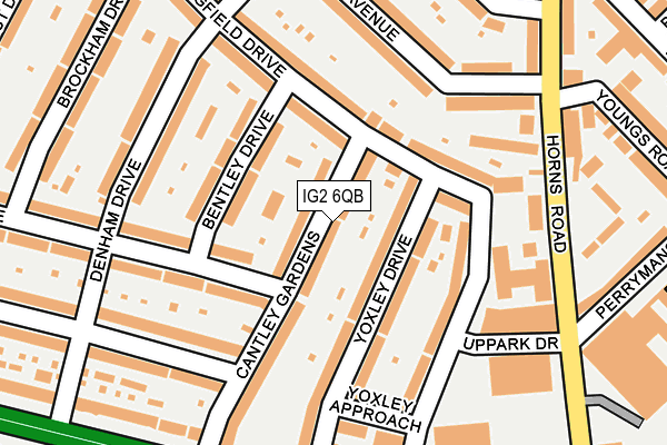 IG2 6QB map - OS OpenMap – Local (Ordnance Survey)