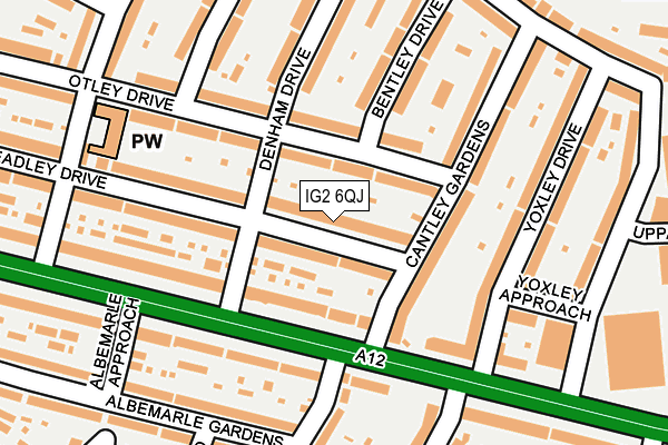 IG2 6QJ map - OS OpenMap – Local (Ordnance Survey)
