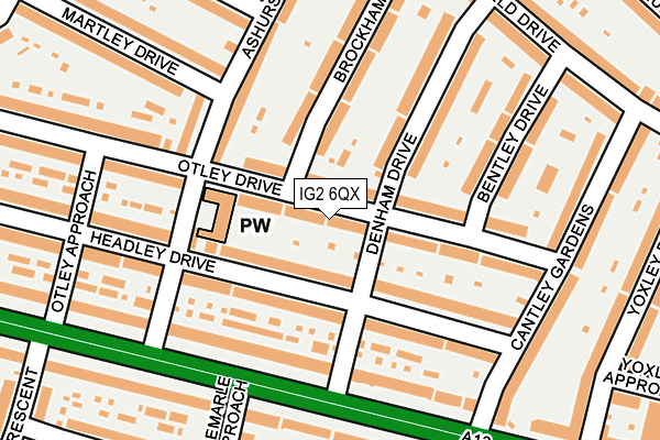 IG2 6QX map - OS OpenMap – Local (Ordnance Survey)