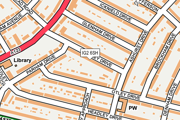 IG2 6SH map - OS OpenMap – Local (Ordnance Survey)