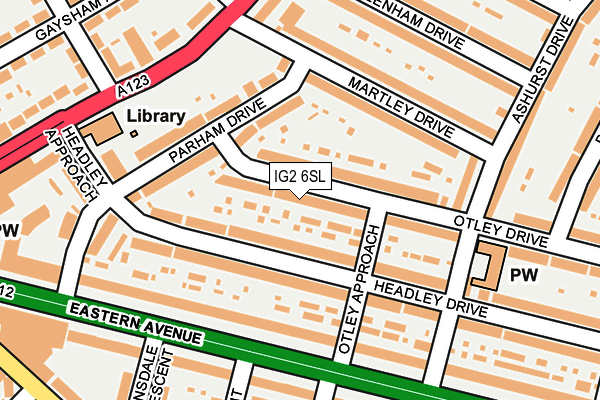 IG2 6SL map - OS OpenMap – Local (Ordnance Survey)