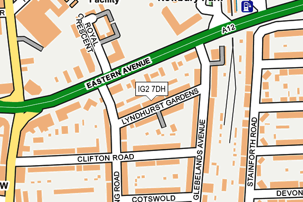 IG2 7DH map - OS OpenMap – Local (Ordnance Survey)
