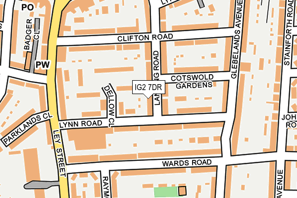 IG2 7DR map - OS OpenMap – Local (Ordnance Survey)