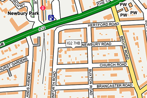 IG2 7HB map - OS OpenMap – Local (Ordnance Survey)