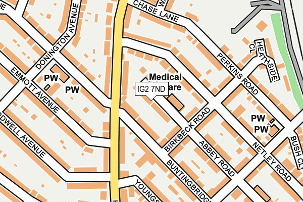 IG2 7ND map - OS OpenMap – Local (Ordnance Survey)