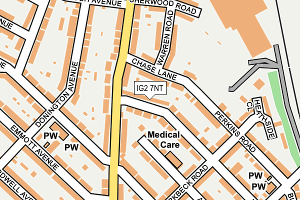 IG2 7NT map - OS OpenMap – Local (Ordnance Survey)