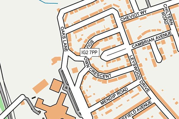 IG2 7PP map - OS OpenMap – Local (Ordnance Survey)