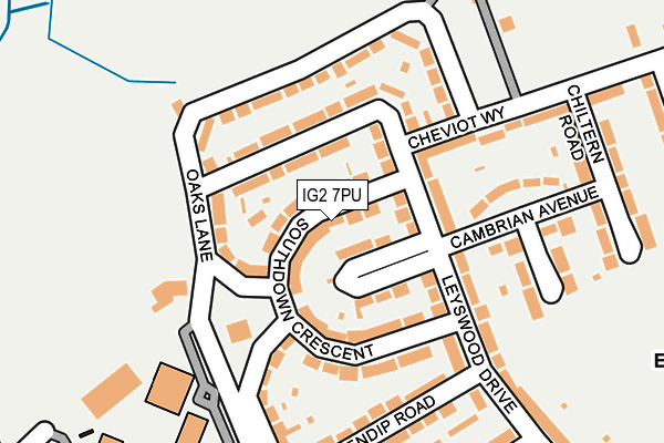 IG2 7PU map - OS OpenMap – Local (Ordnance Survey)