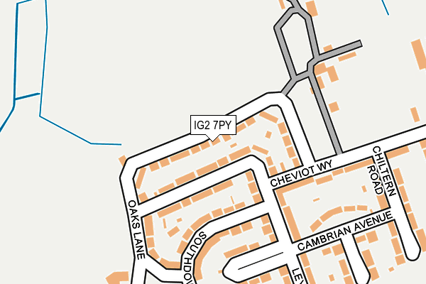 IG2 7PY map - OS OpenMap – Local (Ordnance Survey)