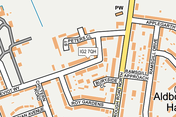 IG2 7QH map - OS OpenMap – Local (Ordnance Survey)