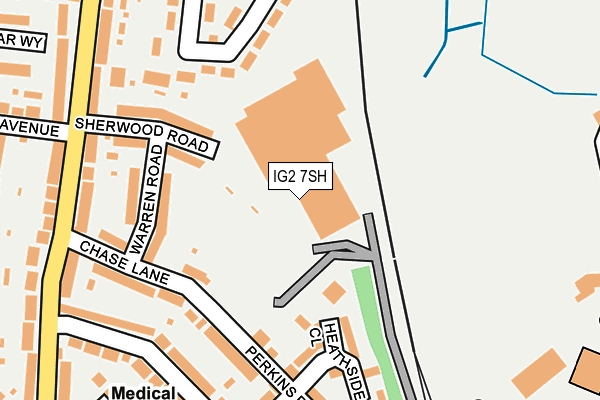 IG2 7SH map - OS OpenMap – Local (Ordnance Survey)