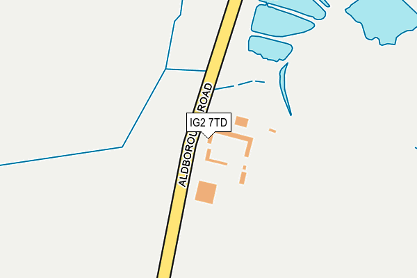 IG2 7TD map - OS OpenMap – Local (Ordnance Survey)