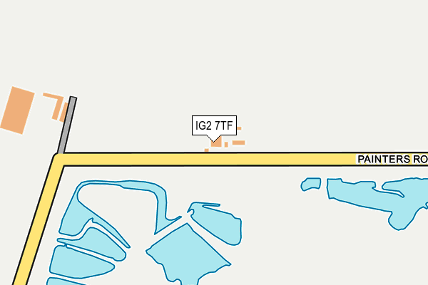 IG2 7TF map - OS OpenMap – Local (Ordnance Survey)