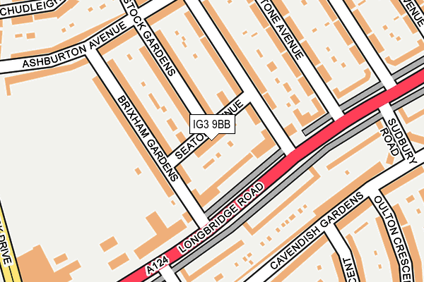 IG3 9BB map - OS OpenMap – Local (Ordnance Survey)