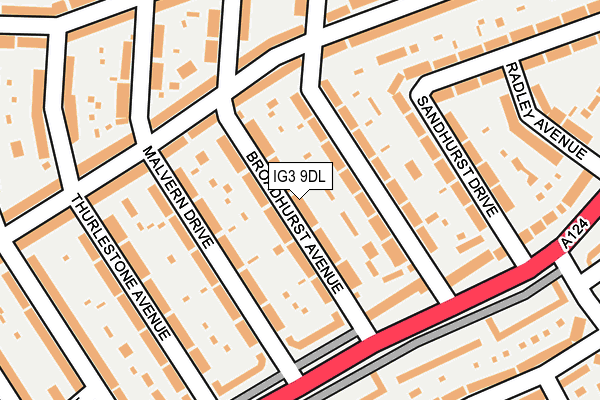 IG3 9DL map - OS OpenMap – Local (Ordnance Survey)
