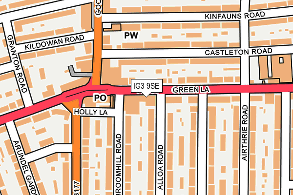 Map of G B AUTOS LTD at local scale