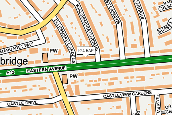 IG4 5AP map - OS OpenMap – Local (Ordnance Survey)