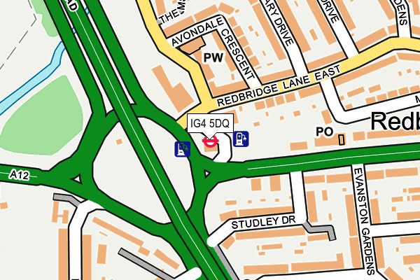 IG4 5DQ map - OS OpenMap – Local (Ordnance Survey)