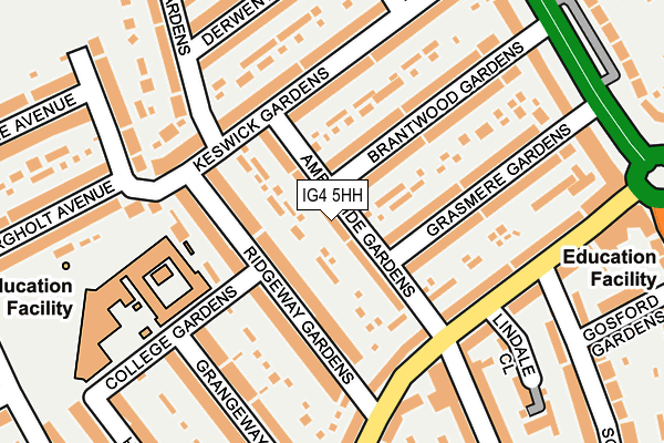 IG4 5HH map - OS OpenMap – Local (Ordnance Survey)