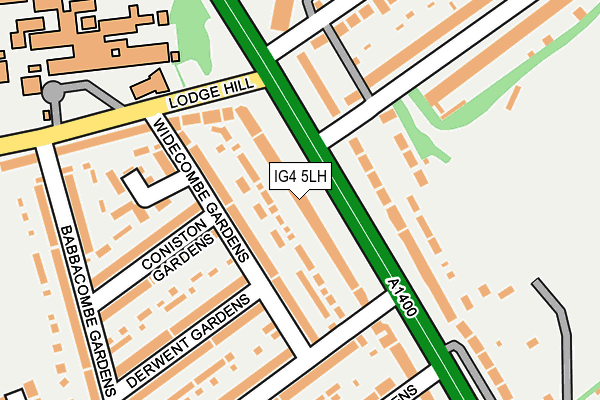 IG4 5LH map - OS OpenMap – Local (Ordnance Survey)