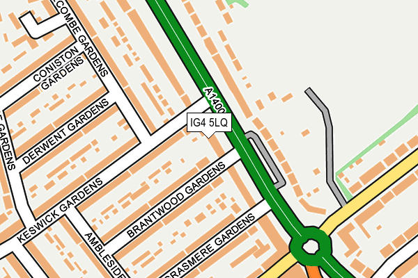 IG4 5LQ map - OS OpenMap – Local (Ordnance Survey)