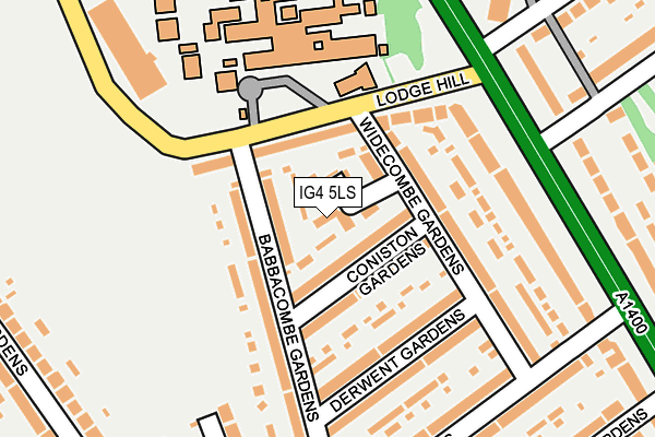IG4 5LS map - OS OpenMap – Local (Ordnance Survey)