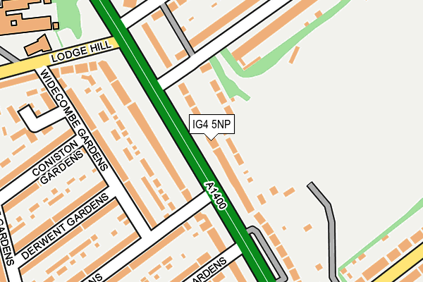 IG4 5NP map - OS OpenMap – Local (Ordnance Survey)