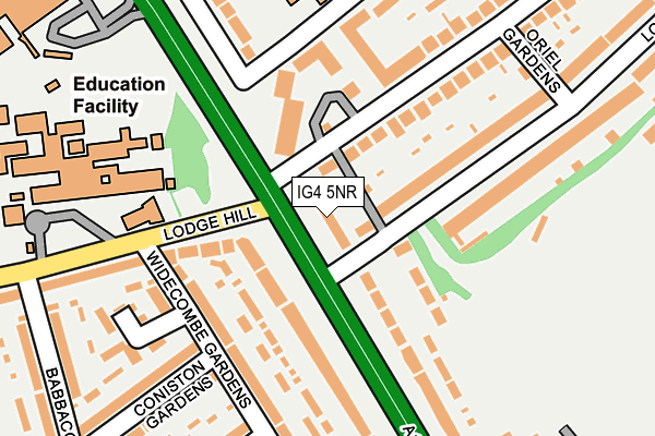 IG4 5NR map - OS OpenMap – Local (Ordnance Survey)