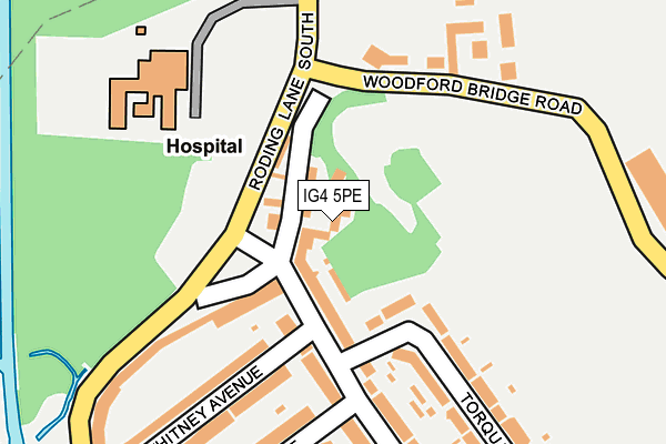 IG4 5PE map - OS OpenMap – Local (Ordnance Survey)