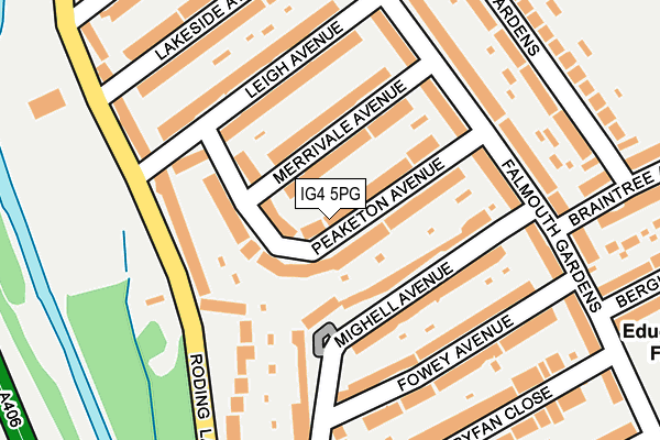 IG4 5PG map - OS OpenMap – Local (Ordnance Survey)