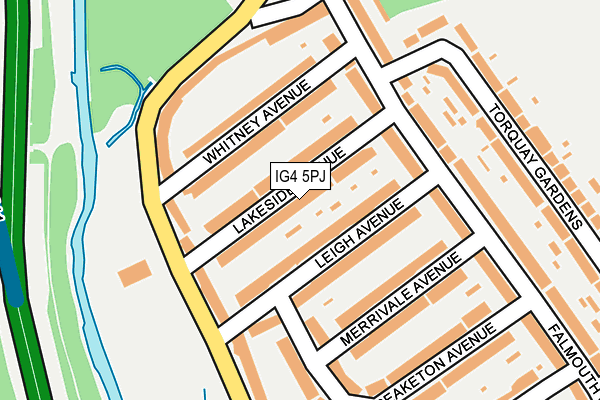 IG4 5PJ map - OS OpenMap – Local (Ordnance Survey)