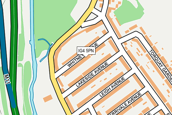 IG4 5PN map - OS OpenMap – Local (Ordnance Survey)