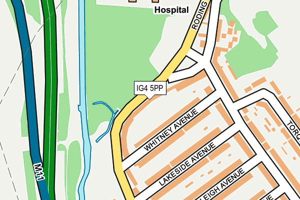 IG4 5PP map - OS OpenMap – Local (Ordnance Survey)