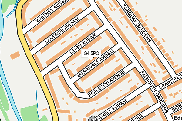 IG4 5PQ map - OS OpenMap – Local (Ordnance Survey)
