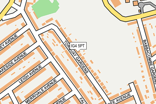 IG4 5PT map - OS OpenMap – Local (Ordnance Survey)