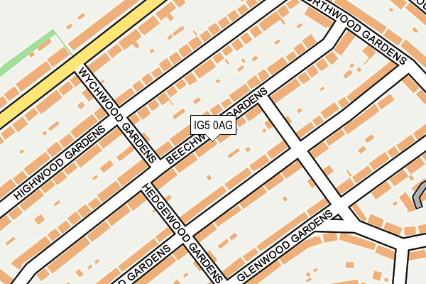 IG5 0AG map - OS OpenMap – Local (Ordnance Survey)