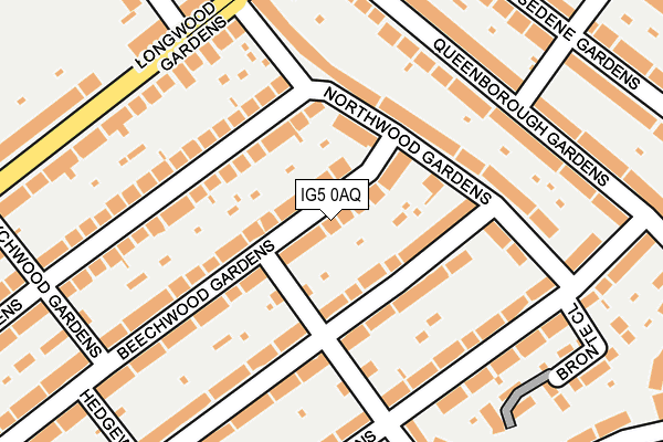 IG5 0AQ map - OS OpenMap – Local (Ordnance Survey)